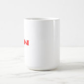 Tasse blanche rouge zen (Centre)