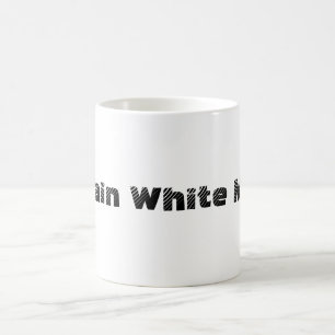 Tasse blanche simple