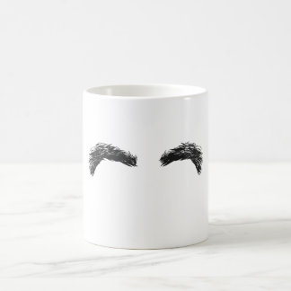 Tasse Blanche Sourcils Noirs