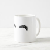 Tasse Blanche Sourcils Noirs Koffiemok (Voorkant rechts)