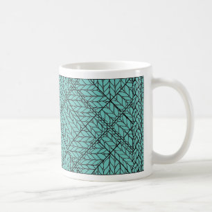 TASSE BLANCHE TRICOT ARGYLE SAPHIR