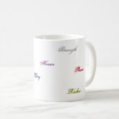 Tasse blanche universelle classique de 330 ml (Devant droit)