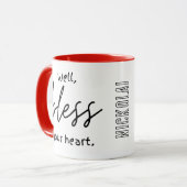 Tasse "Bless Your Heart" (Devant gauche)