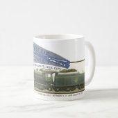 Tasse bleue 2 de comète (Devant droit)