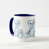 Tasse bleue 2 de nounours (Devant gauche)