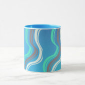 Tasse bleue colorée (Centre)