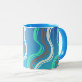 Tasse bleue colorée (Devant droit)