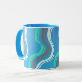 Tasse bleue colorée (Devant gauche)