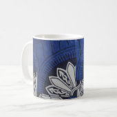 Tasse bleue d'Ankara de papillon (Devant gauche)