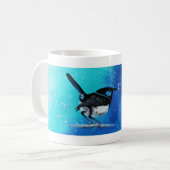 Tasse bleue de beaux-arts de roitelet (Devant gauche)