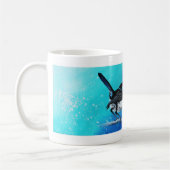 Tasse bleue de beaux-arts de roitelet (Gauche)