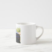 Tasse bleue de café express de voiture de muscle (Droite)