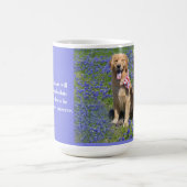 Tasse bleue de capot de chiens d'arrêt d'or (Centre)