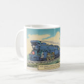 Tasse bleue de carte postale de comète (Devant gauche)