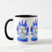 Tasse bleue de crâne (Gauche)