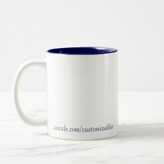 Tasse bleue de dauphin (Gauche)
