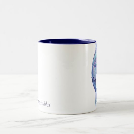 Tasse bleue de dauphin (Centre)