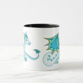 Tasse bleue de dragon de glace (Centre)