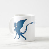 Tasse bleue de dragon par des créations de dragon (Devant gauche)