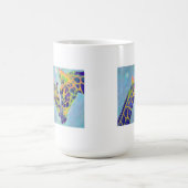 tasse bleue de girafes (Centre)