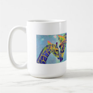 tasse bleue de girafes
