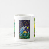 Tasse bleue de grenouille de dard (Centre)
