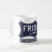 Tasse bleue de logo de St Louis San Francisco (Devant gauche)
