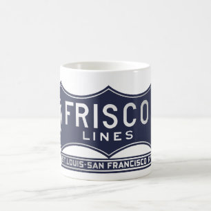Tasse bleue de logo de St Louis San Francisco