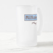 Tasse (bleue) de milkshake (Devant droit)