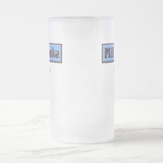 Tasse (bleue) de milkshake (Centre)