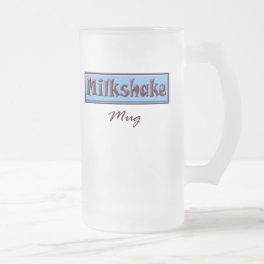 Tasse (bleue) de milkshake (Droit)