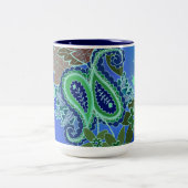 Tasse bleue de Paisley (Centre)