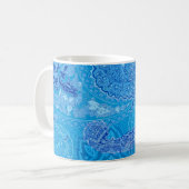 Tasse bleue de Paisley (Devant gauche)