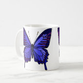 Tasse bleue de papillon (Devant gauche)
