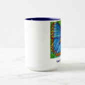 Tasse bleue de papillon de Morpho (Centre)