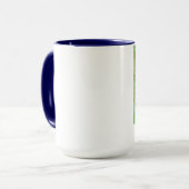 Tasse bleue de papillon de Morpho (Devant gauche)