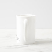 Tasse bleue de papillon élevée "par séjour" (Dos)