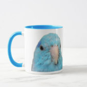 Tasse bleue de Parrotlet (Gauche)