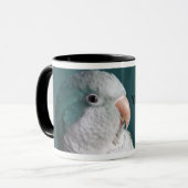 Tasse bleue de perroquet de quaker (Devant gauche)