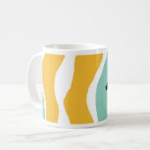 tasse bleue de poisson rouge (Devant gauche)