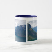 Tasse bleue de rêve de fjord (Centre)