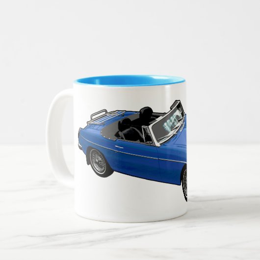 Tasse bleue de roadster (Devant gauche)