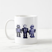 tasse bleue de robots (Gauche)