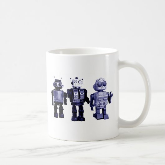 tasse bleue de robots (Droite)