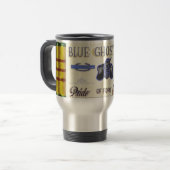 Tasse bleue de signe de bleus de fantôme (Devant gauche)
