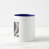 Tasse bleue de sonnerie de crachoir (Centre)