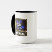 Tasse bleue de sonnerie de Falcons (Devant gauche)