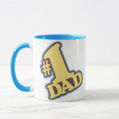 Tasse bleue de sonnerie du papa #1 (Gauche)