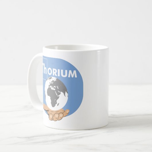 Tasse bleue de thorium (Devant gauche)