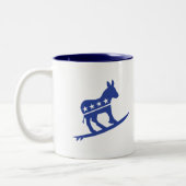 Tasse bleue de vague (Gauche)